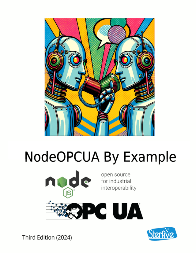 NodeOPCUA by Example book cover